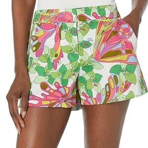 NWOT Trina Turk Corbin 2 Multicolor Butterfly & Floral Print Shorts, Women’s 10